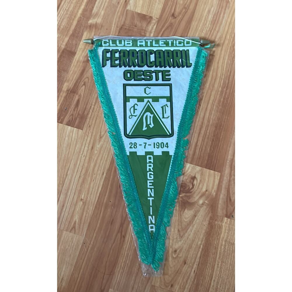 Vintage Club Atletico Ferrocarril Oeste Soccer Banner